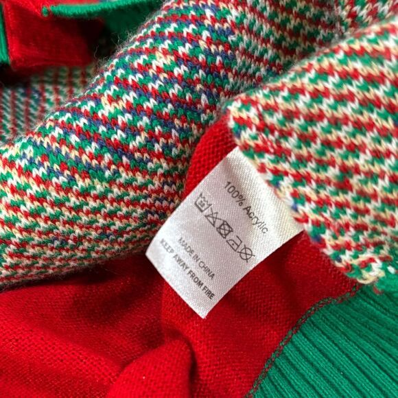 You Look Ugly Today Gingerbread Rocks Holiday Party Ugly Cardigan Sweater XL - Picture 8 of 13